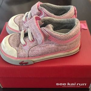 See Kai Run Kristin Pink Glitter size 6